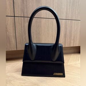 Jacquemus Black “Le Grand Chiquito” Top Handle Bag